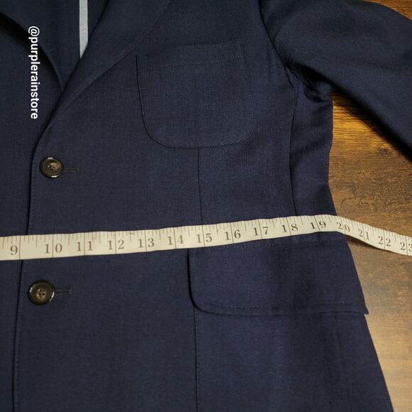 Huckberry Taylor Stitch Everyday Telegraph Blazer 44 R Wool Knit Navy NWOT - Picture 8 of 12